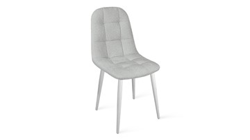 Кухонный стул Райс К1С (Белый матовый/Микровелюр Duna Silver) в Ревде