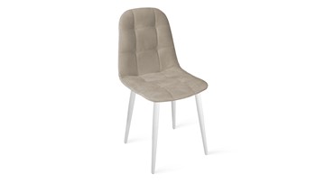 Кухонный стул Райс К1С (Белый матовый/Велюр Confetti Smoke) в Кушве