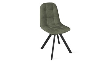 Обеденный стул Райс К2 (Черный муар/Микровелюр Jercy Deep Green) в Первоуральске