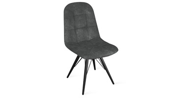 Обеденный стул Райс К3 (Черный муар/Микровелюр Wellmart Graphite) в Ревде