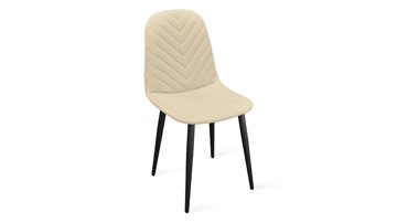 Обеденный стул Шерри К1С (Черный муар/Велюр Confetti Cream) в Новоуральске
