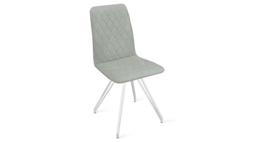 Обеденный стул Стенли К4 (Белый матовый/Велюр Confetti Silver) в Кушве