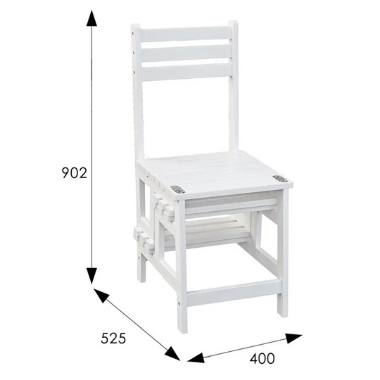 Обеденный стул стремянка Массив (белый) в Ревде - изображение 6