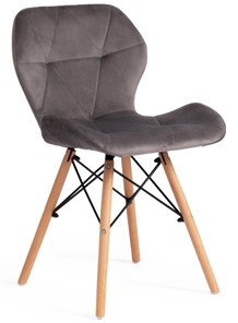 Обеденный стул STUTTGART (mod. 74) 50х47х73 серый (HLR 24)/натуральный арт.17222 в Екатеринбурге