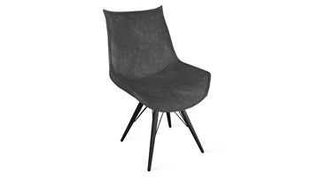 Обеденный стул Тейлор Исп. 2 К3 (Черный муар/Микровелюр Wellmart Graphite) в Кушве