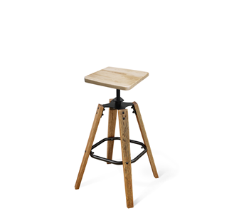 Барный стул SHT-ST9/S93 (прозрачный лак/брашированный коричневый/черный муар) в Ревде