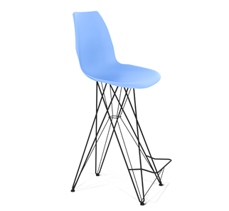 Барный стул SHT-ST29/S66 (голубой pan 278/черный муар) в Ревде
