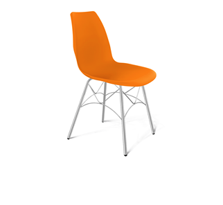 Обеденный стул SHT-ST29/S107 (оранжевый ral2003/хром лак) в Екатеринбурге