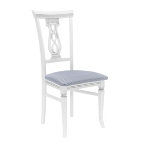 Обеденный стул Leset Юта (Белый 9003 + патина серебро) в Первоуральске