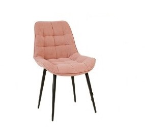Обеденный стул Brendoss Комфорт розовый черные ножки в Екатеринбурге