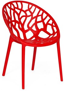 Кресло обеденное BUSH (mod.017) пластик 60*58,5*80 красный, арт.11726 в Кушве