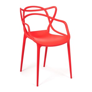 Стул кухонный Cat Chair (mod.028) пластик, 54,5*56*84 красный, арт.14102 в Первоуральске