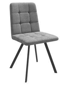 Обеденный стул Dikline 281 PRO Микровелюр B22 Grey опоры черные в Красноуфимске