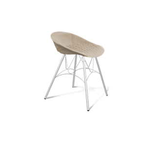Обеденный стул SHT-ST19-SF1 / SHT-S100 (ванильный крем/хром лак) в Ирбите