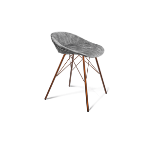 Обеденный стул SHT-ST19-SF1 / SHT-S37 (дымный/медный металлик) в Первоуральске