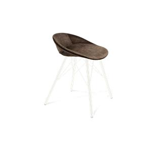 Обеденный стул SHT-ST19-SF1 / SHT-S37 (кофейный трюфель/белый муар) в Ирбите