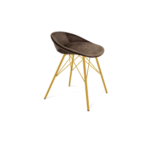 Обеденный стул SHT-ST19-SF1 / SHT-S37 (кофейный трюфель/золото) в Полевском