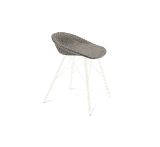 Обеденный стул SHT-ST19-SF1 / SHT-S37 (коричневый сахар/белый муар) в Кушве