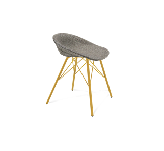 Обеденный стул SHT-ST19-SF1 / SHT-S37 (коричневый сахар/золото) в Первоуральске