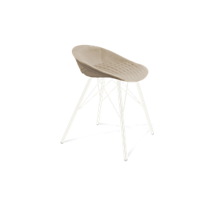 Обеденный стул SHT-ST19-SF1 / SHT-S37 (ванильный крем/белый муар) в Асбесте
