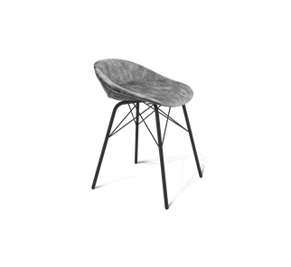 Обеденный стул SHT-ST19-SF1 / SHT-S64 (дымный/черный муар) в Ирбите