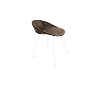 Обеденный стул SHT-ST19-SF1 / SHT-S95-1 (кофейный трюфель/белый муар) в Ревде