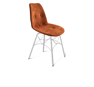 Обеденный стул SHT-ST29-C2 / SHT-S107 (песчаная буря/хром лак) в Ревде
