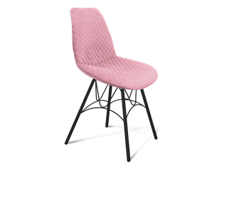 Обеденный стул SHT-ST29-С22 / SHT-S100 (розовый зефир/черный муар) в Краснотурьинске