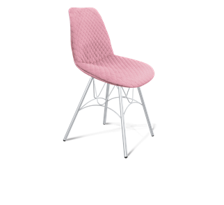 Обеденный стул SHT-ST29-С22 / SHT-S100 (розовый зефир/хром лак) в Ирбите