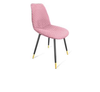 Обеденный стул SHT-ST29-С22 / SHT-S95-1 (розовый зефир/черный муар/золото) в Краснотурьинске