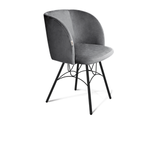 Обеденный стул SHT-ST33 / SHT-S100 (угольно-серый/черный муар) в Богдановиче