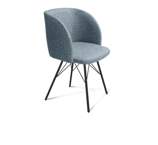 Обеденный стул SHT-ST33 / SHT-S37 (синий лед/черный муар) в Первоуральске