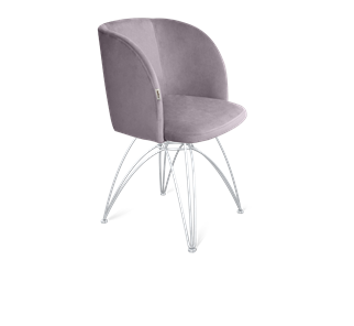 Обеденный стул SHT-ST33 / SHT-S112 (сиреневая орхидея/хром лак) в Кушве