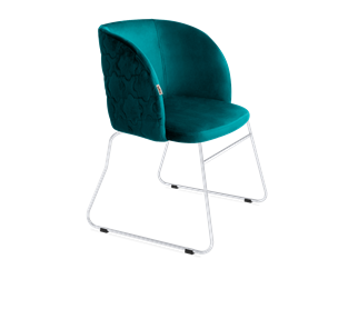 Обеденный стул SHT-ST33-1 / SHT-S167 (альпийский бирюзовый/хром лак) в Екатеринбурге