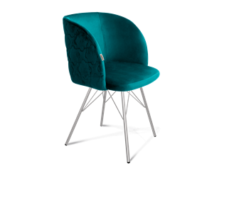 Обеденный стул SHT-ST33-1 / SHT-S37 (альпийский бирюзовый/хром лак) в Екатеринбурге