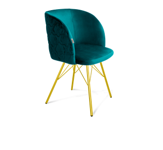 Обеденный стул SHT-ST33-1 / SHT-S37 (альпийский бирюзовый/золото) в Екатеринбурге
