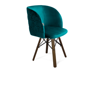 Обеденный стул SHT-ST33-1 / SHT-S70 (альпийский бирюзовый/темный орех/черный муар) в Ревде