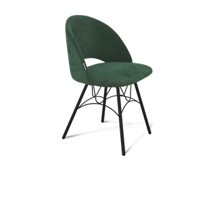 Обеденный стул SHT-ST34 / SHT-S100 (лиственно-зеленый/черный муар) в Екатеринбурге - предосмотр
