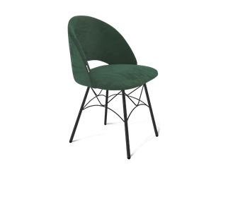 Обеденный стул SHT-ST34 / SHT-S107 (лиственно-зеленый/черный муар) в Екатеринбурге