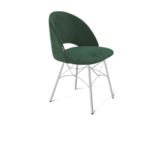 Обеденный стул SHT-ST34 / SHT-S107 (лиственно-зеленый/хром лак) в Екатеринбурге
