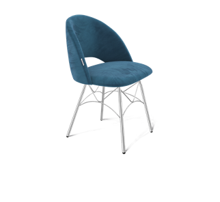 Обеденный стул SHT-ST34 / SHT-S107 (тихий океан/хром лак) в Ревде