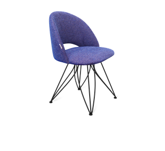 Обеденный стул SHT-ST34 / SHT-S113 (синий мираж/черный муар) в Первоуральске