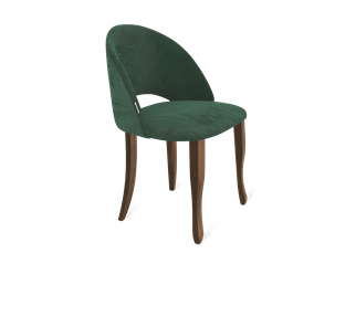 Обеденный стул SHT-ST34 / SHT-S122 (лиственно-зеленый/темный орех/черный муар) в Екатеринбурге