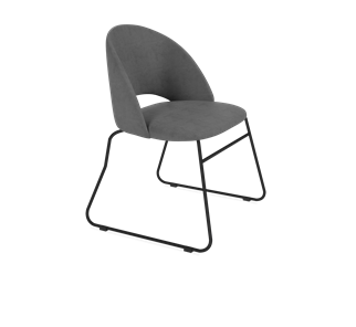 Обеденный стул SHT-ST34 / SHT-S167 (платиново-серый/черный муар) в Екатеринбурге