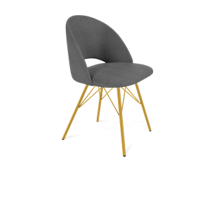 Обеденный стул SHT-ST34 / SHT-S37 (платиново-серый/золото) в Ревде