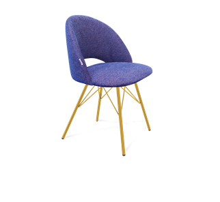 Обеденный стул SHT-ST34 / SHT-S37 (синий мираж/золото) в Ревде