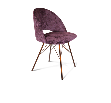 Обеденный стул SHT-ST34 / SHT-S37 (вишневый джем/медный металлик) в Екатеринбурге - изображение