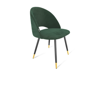 Обеденный стул SHT-ST34 / SHT-S95-1 (лиственно-зеленый/черный муар/золото) в Екатеринбурге