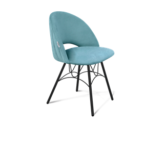 Обеденный стул SHT-ST34-1 / SHT-S100 (голубая пастель/черный муар) в Новоуральске