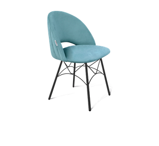 Обеденный стул SHT-ST34-1 / SHT-S107 (голубая пастель/черный муар) в Екатеринбурге
